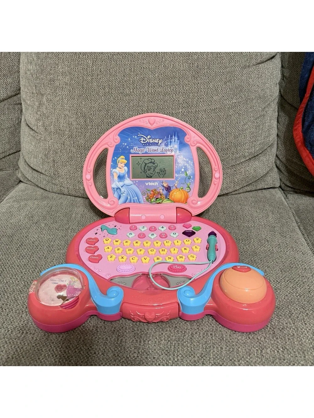 Vtech Disney Princess Magic Wand Laptop With Disc Cinderella